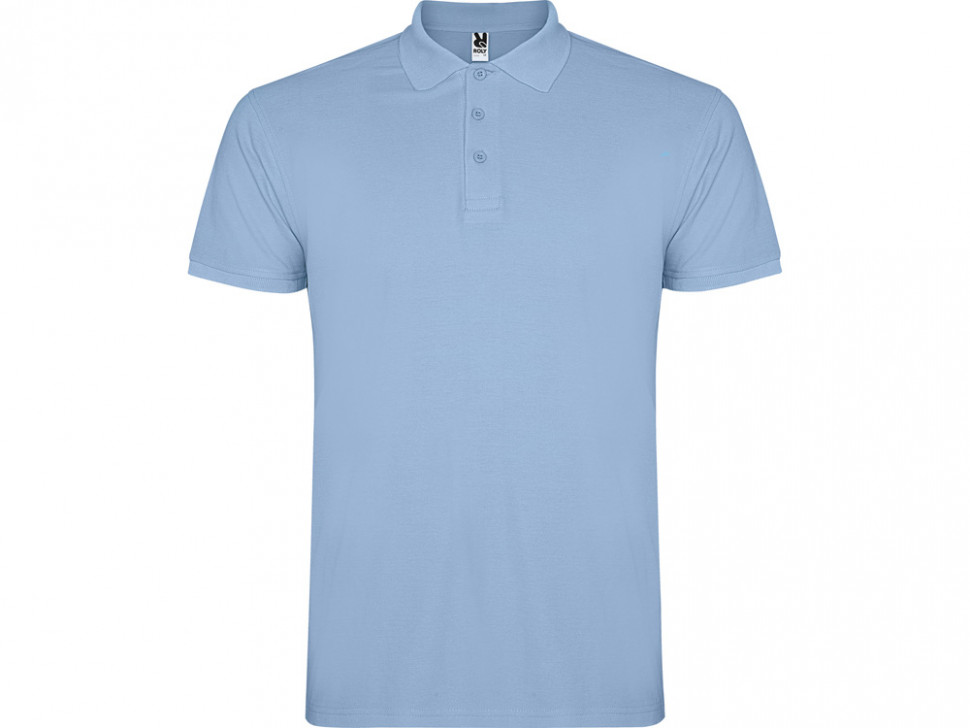 Рубашка поло Star мужская, небесно-голубой