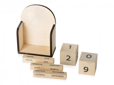 Настольный деревянный вечный календарь