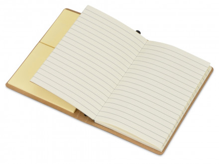 Блокнот А6 Write and stick с ручкой и набором стикеров, черный