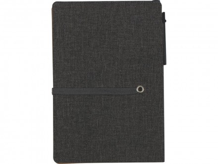 Блокнот А6 Write and stick с ручкой и набором стикеров, черный