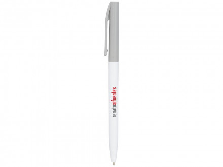 Ручка шариковая пластиковая Mondriane, белый/серый
