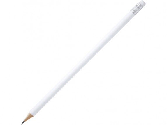 Карандаш деревянный COUVET с ластиком, белый