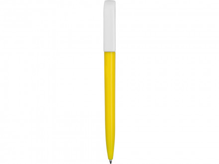 Ручка пластиковая шариковая Миллениум Color BRL, желтый/белый