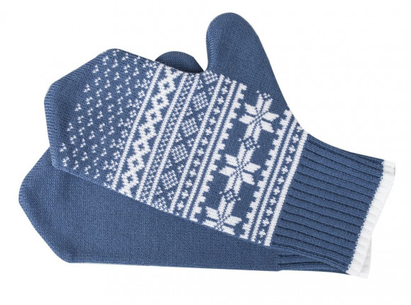 Варежки «Скандик», синие (индиго)