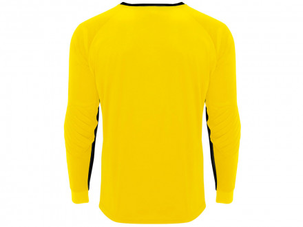 Футболка Porto  мужская с длинным рукавом, желтый/черный
