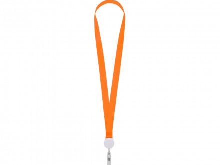 Ланьярд с ретрактором, оранжевый