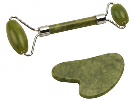 Сет роллер и гуаша Rituals из нефрита, зеленый