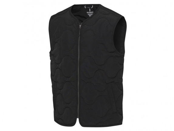 Quartz утепленный жилет унисекс из переработанного материала GRS - сплошной черный