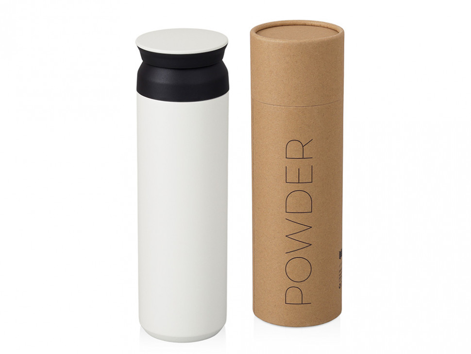 Вакуумный термос Powder 500 мл, тубус, белый
