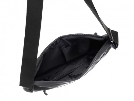 Сумка через плечо TORBER НОВА, черный, нейлон/полиэстер, 33 х 6 х 20 см