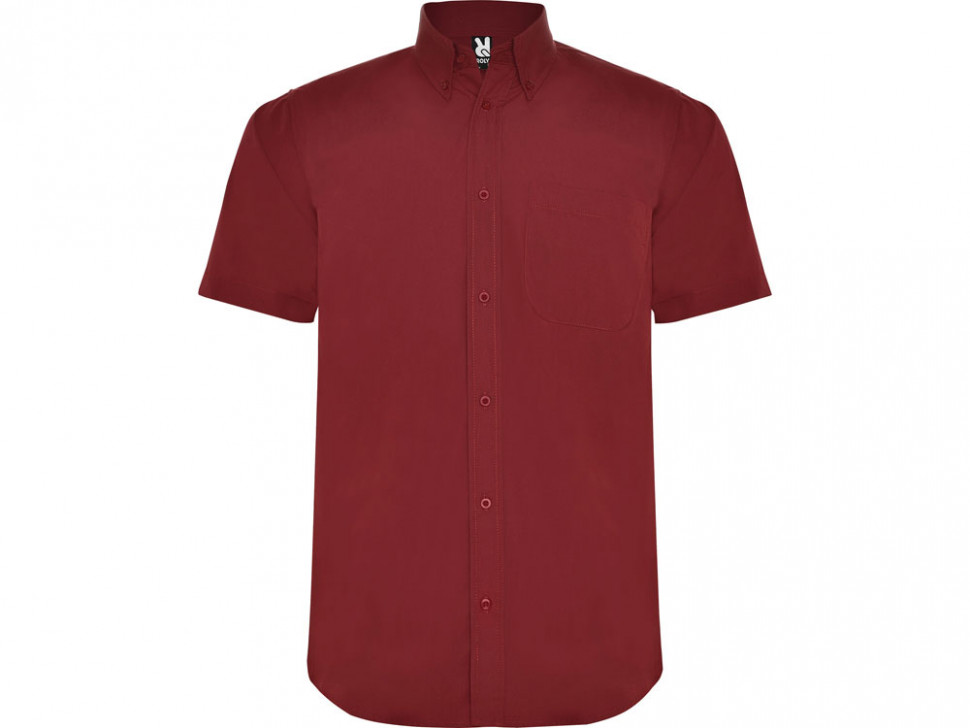 Рубашка Aifos мужская с коротким рукавом,  гранатовый