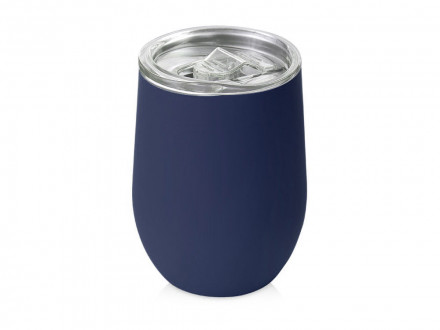 Термокружка Vacuum mug C1, soft touch, 370мл, темно-синий