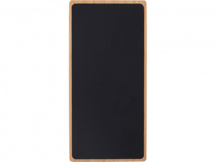 Внешний аккумулятор с подсветкой лого и солнечной панелью Reedia S1, 10000 mAh, бамбук, черный