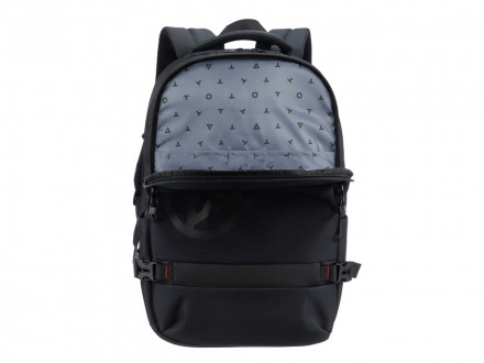 Рюкзак TORBER VOYAGE с отделением для ноутбука 18'', черный, полиэстер 900D, 34х16х47 см, 20 л