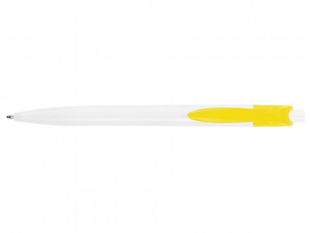 Ручка шариковая Какаду, белый/желтый
