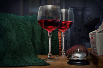 Два бокала для вина «Фантазия», с кристаллами