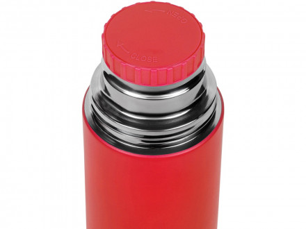 Термос Relaxika 101 (1 литр), красный (без лого)