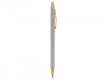 Набор Российский менеджмент: визитница, ручка шариковая, золотистый/серебристый