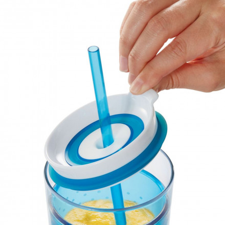 Стакан с двойными стенками Travel, красный