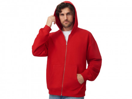 Толстовка оверсайз с капюшоном на молнии Monaco, красный