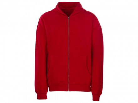 Толстовка оверсайз с капюшоном на молнии Monaco, красный