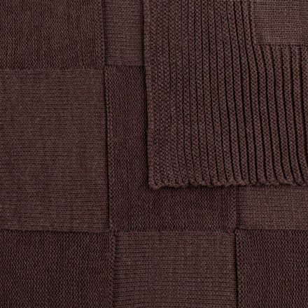 Плед Chess Queen, коричневый