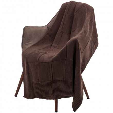 Плед Chess Queen, коричневый