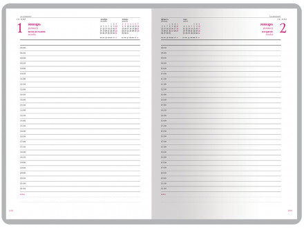 Ежедневник А5 датированный Velvet 2026, красный