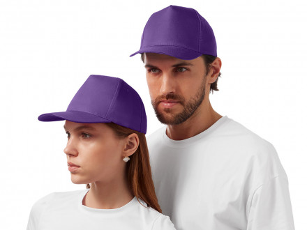 Бейсболка Poly 5-ти панельная 120гр, фиолетовый