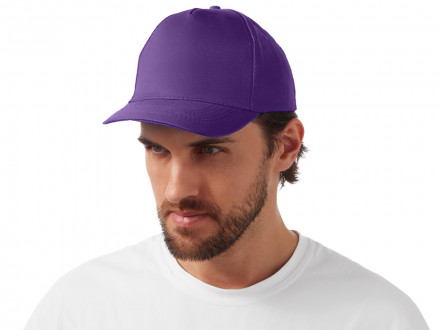 Бейсболка Poly 5-ти панельная 120гр, фиолетовый