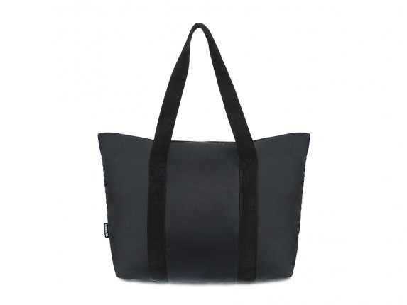 Сумка складная TORBER, черный, полиэстер, 48x33x12 см