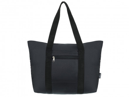 Сумка складная TORBER, черный, полиэстер, 48x33x12 см