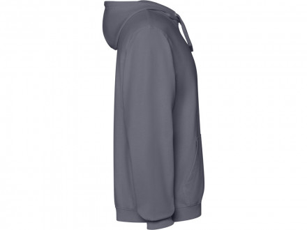 Толстовка с капюшоном KENIA унисекс, серо-голубой выстиранный