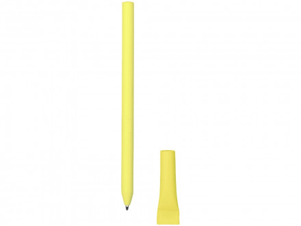 Ручка картонная с колпачком Recycled, желтый (Р)