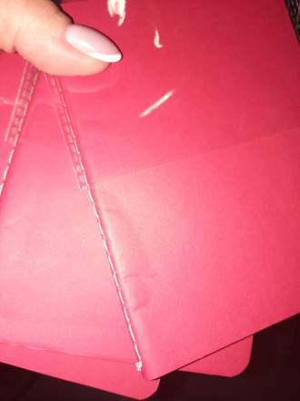 Блокнот A6 Stitch в линейку, красный (Р)