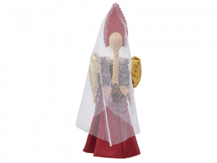 Подарочный набор: кукла фарфоровая, мед, красный