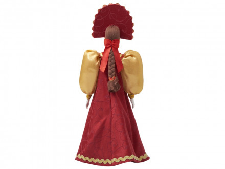 Подарочный набор: кукла фарфоровая, мед, красный