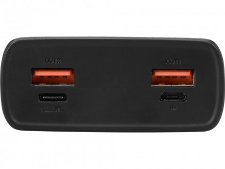 Портативное зарядное устройство PowerMax, 20000 mAh, PD + QC 3.0, черный