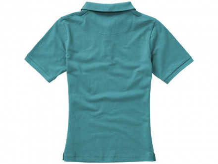 Calgary женская футболка-поло с коротким рукавом, аква