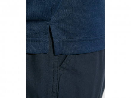 Поло Polaris мужское, нэйви/неоновый желтый