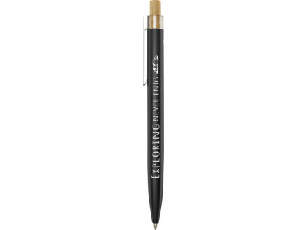 Nooshin шариковая ручка из переработанного алюминия, синие чернила - Черный