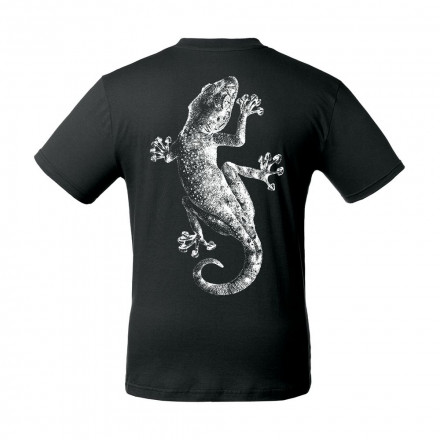 Футболка «Геккон» со светящимся принтом, черная