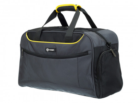 Сумка спортивная TORBER, серый, полиэстер, 48 х 24 х 30 см