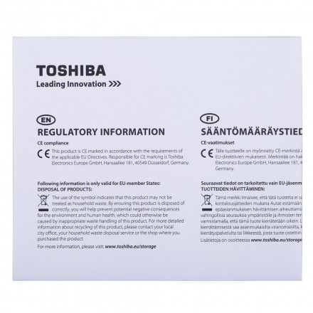 Внешний диск Toshiba Canvio, USB 3.0, 500 Гб, черный