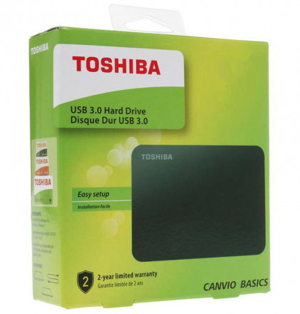 Внешний диск Toshiba Canvio, USB 3.0, 500 Гб, черный