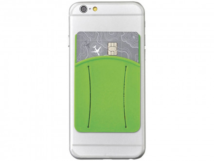 Картхолдер для телефона с держателем Trighold, лайм