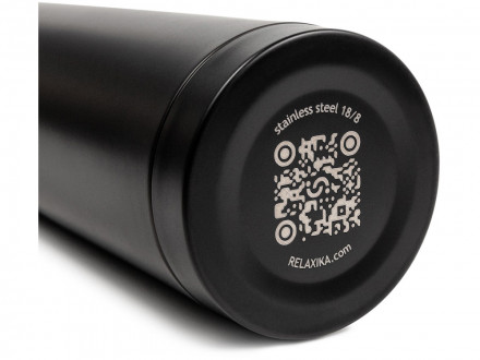 Термос Relaxika 101 (0,35 литра), черный (без лого)