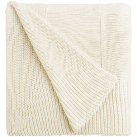 Плед Chess Queen, молочно-белый