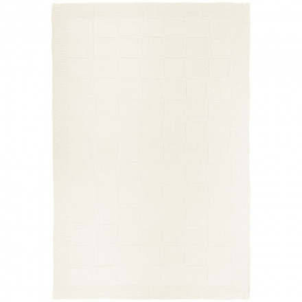 Плед Chess Queen, молочно-белый