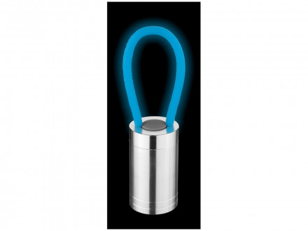 Фонарик Vela со светящимся ремешком, ярко-синий